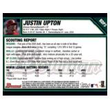 2007 Bowman Rookie Card Gold Parallel Justin Upton