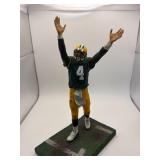 Brett Favre Green Bay Packers Figurine, Solid Construction and Material, Comes With Football Field Base, NO BOX