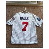 Joe Mauer Minnesota Twins Jersey White Color From Inaugural Season at Target Field, Comes With Target Field Patch on Sleeve