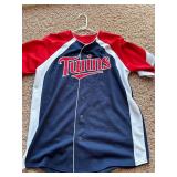 Joe Mauer Minnesota Twins Multi-Colored Jersey, Nike Brand, Men's Large Sized, Comes With Authentic Patches on Each Sleeve