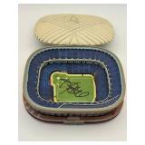 Metrodome Figurine Autographed by Minnesota Twins Legend Kent Hrbek, Clean Autograph