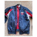 Minnesota Twins Windbreaker Jacket, Great for Spring or Fall, Comes With Stitched Patches and Logo, Sized XL