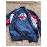 Minnesota Twins Windbreaker Jacket, Great for Spring or Fall, Comes With Stitched Patches and Logo, Sized XL