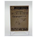 1959 Topps Johnny Unitas #1 ~~ Colts Legend NFL Hall of Famer Card is Slightly Off-Centered but Has Great Eye Appeal, Vintage Collectible Card