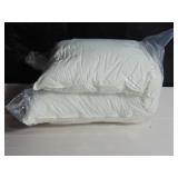 Lumbar Down Alternative White Bed Pillow - 16" x 44" | BOKSER HOME