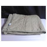 French Linen Box Stitch Quilt - King/Cal King - Moss | BOKSER HOM