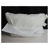 Medium 700 Fill Power Luxury White Duck Down Machine Washable White Bed Pillow - Standard/Queen | BOKSER HOME