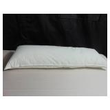 Lumbar Down Alternative White Bed Pillow - 16" x 44" | BOKSER HOME
