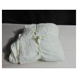 100% French Linen Sheet Set - King - Cream & Putty Floral | BOKSER HOME