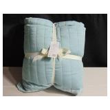 French Linen Channel Stitch Quilt & Sham Set - Full/Queen - Wave | BOKSER HOME