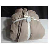 French Linen Comforter & Sham Set - Full/Queen Brown/Clove | BOKSER HOME