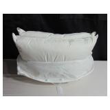 2 Pack Firm White Duck Feather & Down Bed Pillow - Standard/Queen | BOKSER HOME