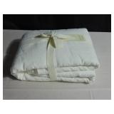 French Linen and Cotton Duvet Cover - King/Cal King - White | BOKSER HOME