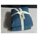 100% French Linen Flat Sheet And Fitted Sheet - Queen - Baltic | BOKSER HOME