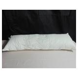 Lumbar Down Alternative White Bed Pillow - 16" x 44" | BOKSER HOME