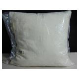 Bokser Home French Linen Decorative Throw Pillow 20x20 Cream