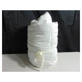 No Name King Size European Flax Quilt White