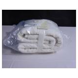 French Linen Box Stitch Quilted Sham Set - King - Cream | BOKSER HOME