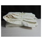 French Linen Box Stitch Quilt - King/Cal King - White | BOKSER HOME