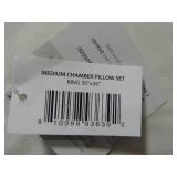 2 Pack Medium Down & Feather Chamber Bed Pillow - King | BOKSER HOME