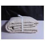 French Linen Box Stitch Quilt - King/Cal King - Putty Heather | BOKSER HOME