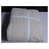 French Linen Box Stitch Quilt - King/Cal King - Putty Heather | BOKSER HOME