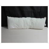 Lumbar Down Alternative White Bed Pillow - 16" x 44" | BOKSER HOME