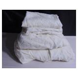 100% French Linen Sheet Set - Cal King - Cream & Putty Floral | BOKSER HOME