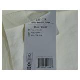 100% French Linen Duvet Cover - King/Cal King - White | BOKSER HOME
