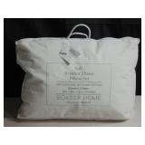 2 Pack Soft White Duck Feather & Down Bed Pillow - Standard/Queen | BOKSER HOME