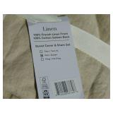 French Linen and Cotton Duvet Cover & Sham Set - Full/Queen - Putty Heather | BOKSER HOME