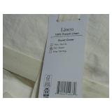 100% French Linen Duvet Cover - Full/Queen - White | BOKSER HOME