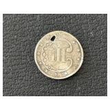 1853 Three Cent Silver