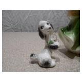 Vintage Figurine Set: Lady with Poodles