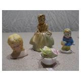 Set of 4 Vintage Porcelain Miniatures