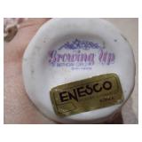 Set of 2 Vintage Porcelain Figurines - Josef Originals February Angel & Girl with Teddy Bear