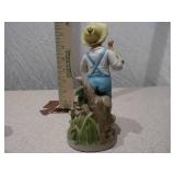 Pair of Vintage Porcelain Country Children Figurines