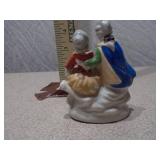 Vintage Porcelain Colonial Couple Figurines - Made in Japan