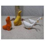Set of 4 Vintage Porcelain Bird Figurines - Ducks and Swans