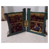 Set of 3 Vintage Miniature Ceramic House Figurines - Village Collection