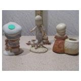 Set of 3 Vintage Porcelain Figurines - Children and "Girl with Watering Can"