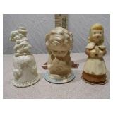 Set of 3 Vintage Ceramic Figurines - Children and Angel