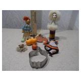 Assorted Seasonal Decor and Figurines - Pumpkin, Clown, and More