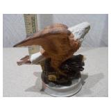 Set of 2 Bird Figurines - Bald Eagle and Quail