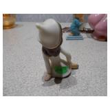 Vintage Ceramic Figurine Lot - Praying Child and Dancing Couple Planter