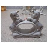 Set of 3 Miniature Unicorn Figurines - Ceramic and Glass