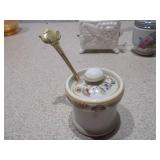 Royal Worcester Porcelain Egg Coddler and Miniature Decorative Lot