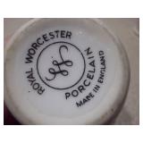 Royal Worcester Porcelain Egg Coddler and Miniature Decorative Lot