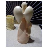 Foundations "July - Ruby" Angel Figurine, Floral Vessel, and Bud Vase Trio