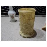 Foundations "July - Ruby" Angel Figurine, Floral Vessel, and Bud Vase Trio